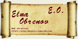 Elma Obrenov vizit kartica